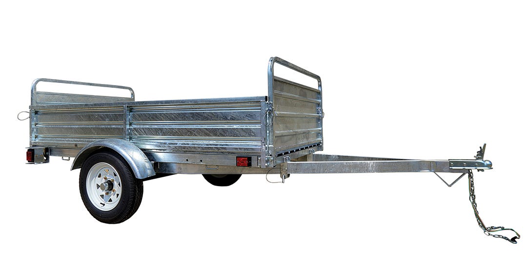 Multi-Utility Trailer, 4.5 ft. x 7.5 ft., Galvanized Steel