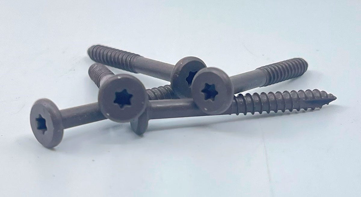 Trex fascia screw, Trex, Coastal Bluff, 1-7/8 in., 100/Pack
