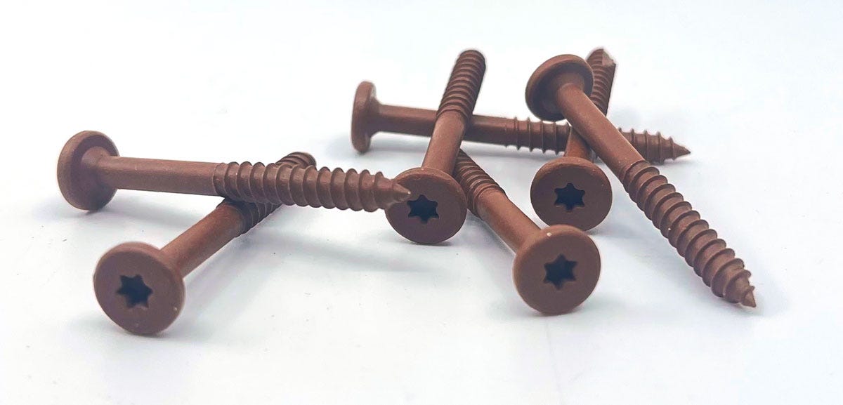 Trex fascia screw, Trex, Saddle, 1-7/8 in., 100/Pack