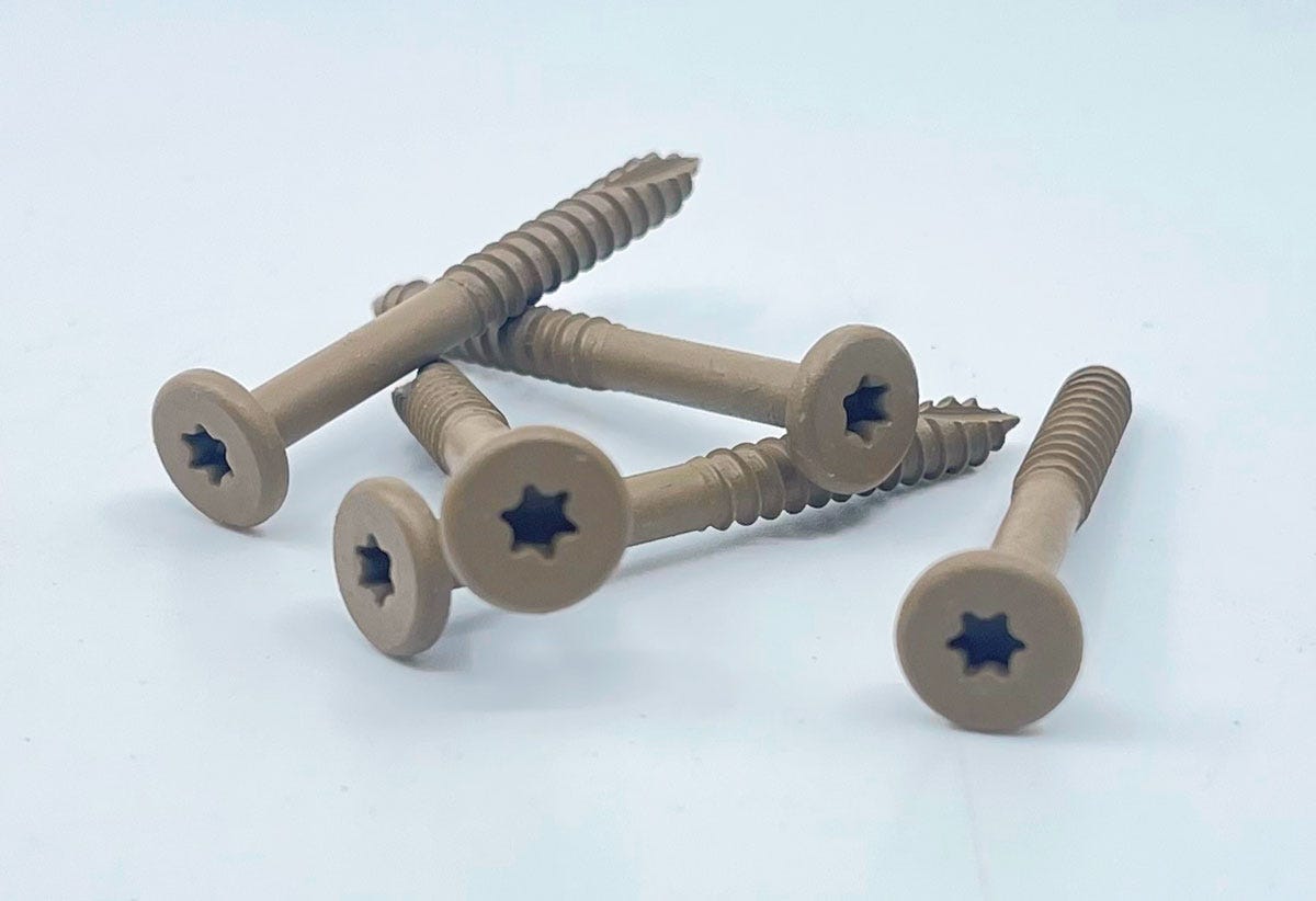 Trex fascia screw, Trex, Toasted Sand, 1-7/8 in., 100/Pack