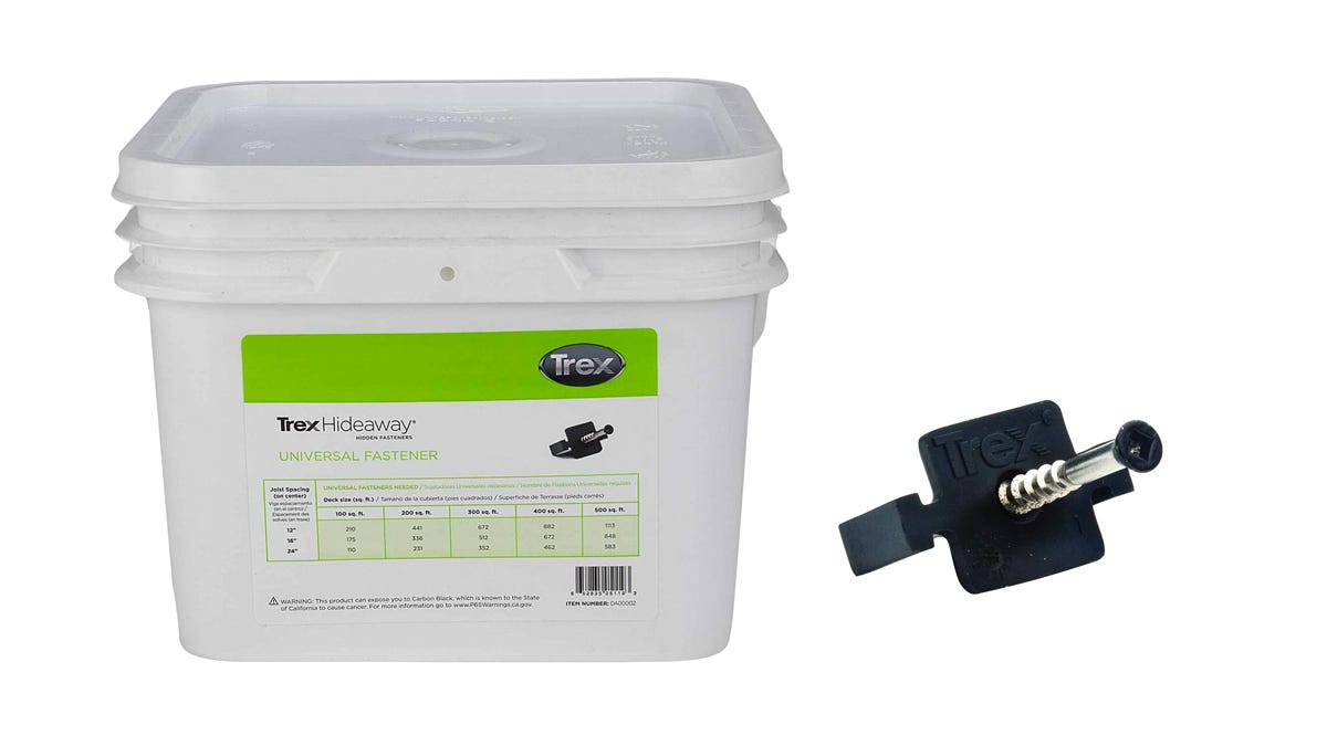 Trex universal fasteners, cover 500 sq.ft./Pack