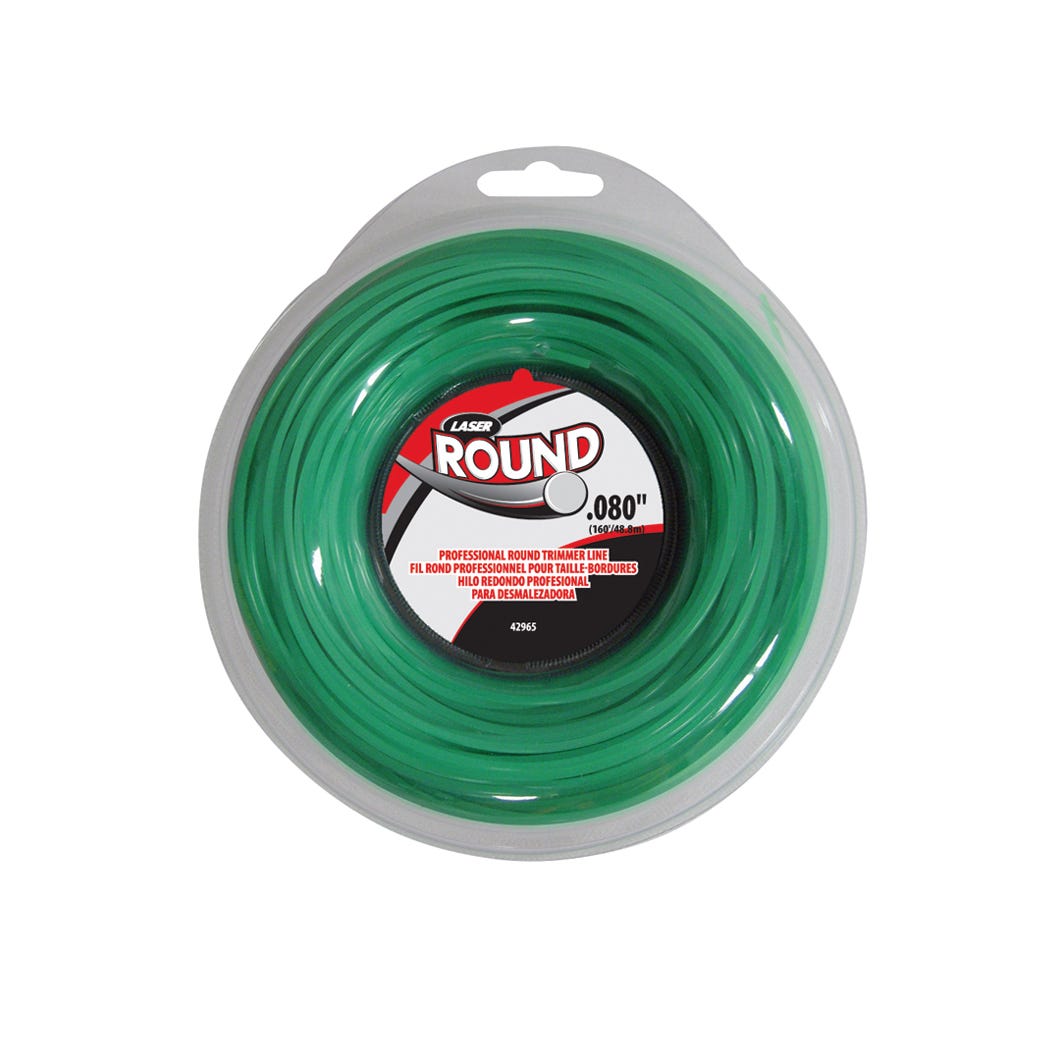 Laser Nylon Gas/Electric Trimmer Line, Green, 0.080-in. X 160-ft.