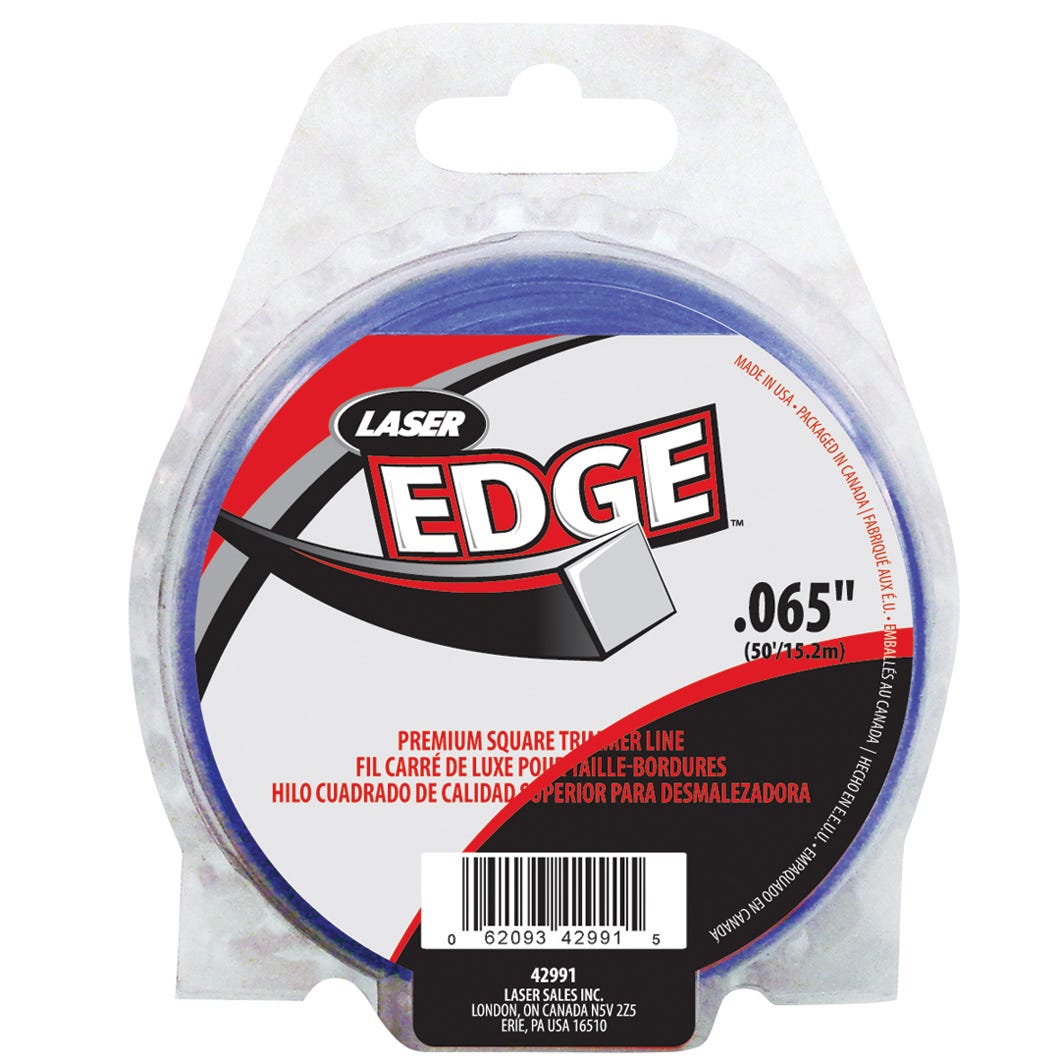 Laser Square Universal Trimmer Line, Blue, 0.065-in. X 50-ft.