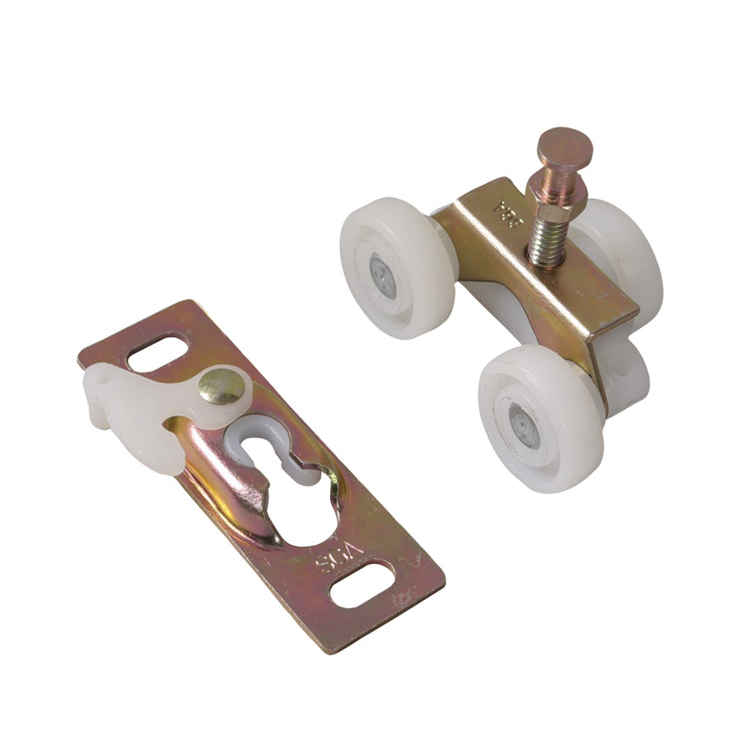 Triple Hanger Roller for Pocket Door, 75 Lbs