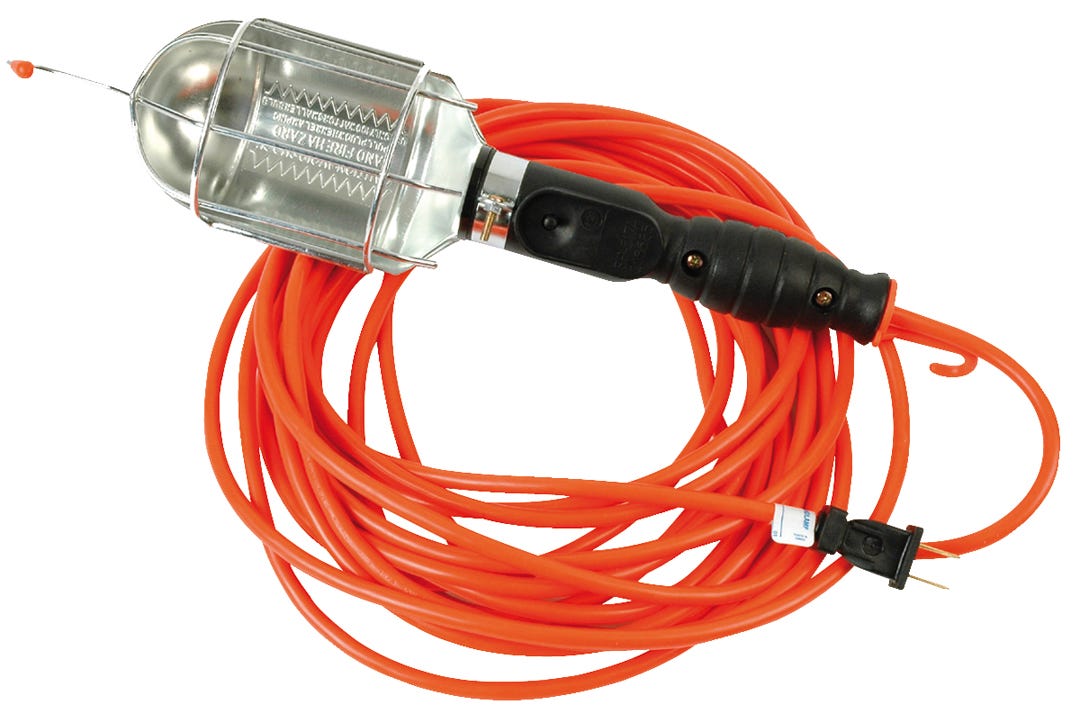 Trouble light built-in on/off switch