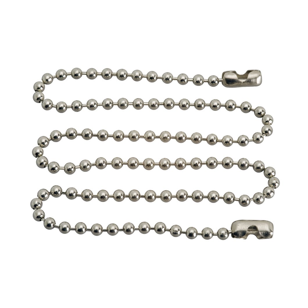 Tub-stopper beaded chain