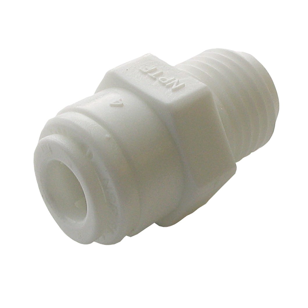Tube Adaptor Tube X Male Iron Pipe, 1/4-in. O.D. X 1/4-in.
