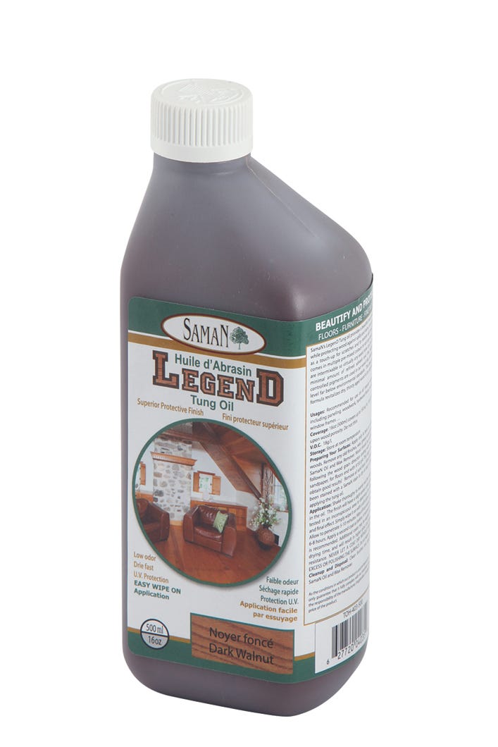 Tung Oil Dark Walnut, 500 ml