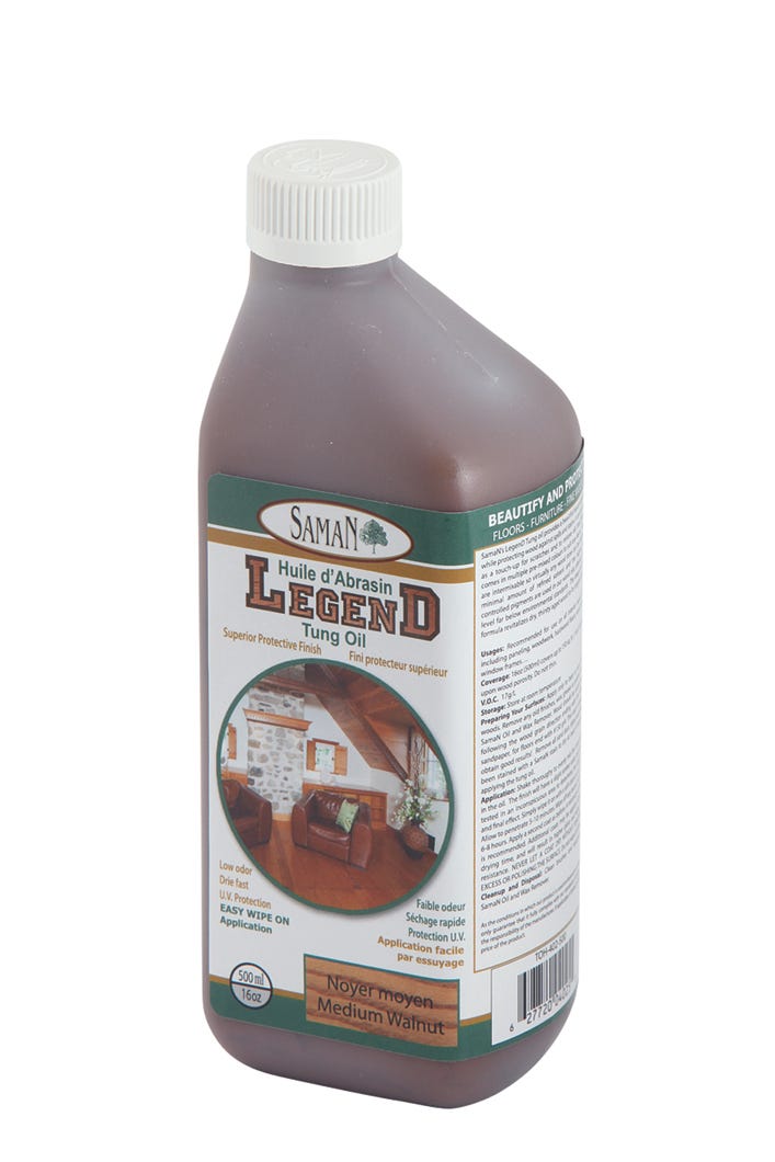 Tung Oil Medium Walnut, 500 ml