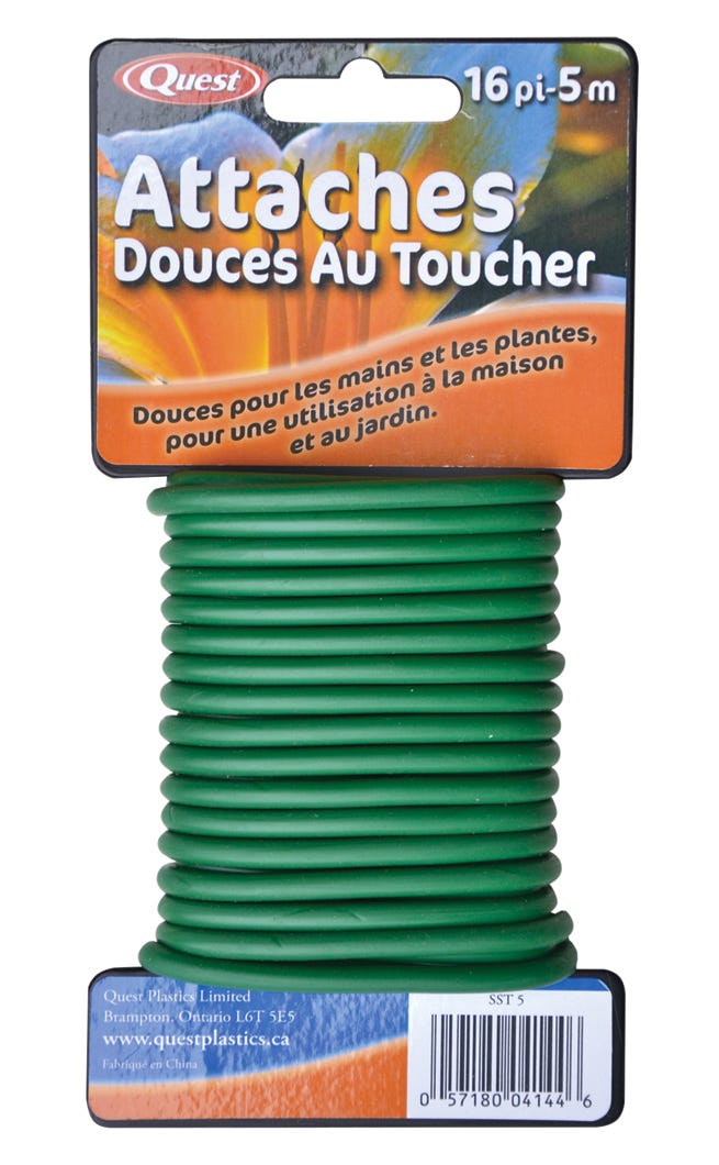 Quest Soft Touch Twist Ties, 16'