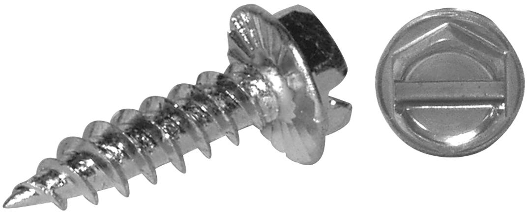 Type-S Sheet Metal Screw Hex. Head 5/16, Washer with Nibs #10 X 3/4-in., 14/Pack