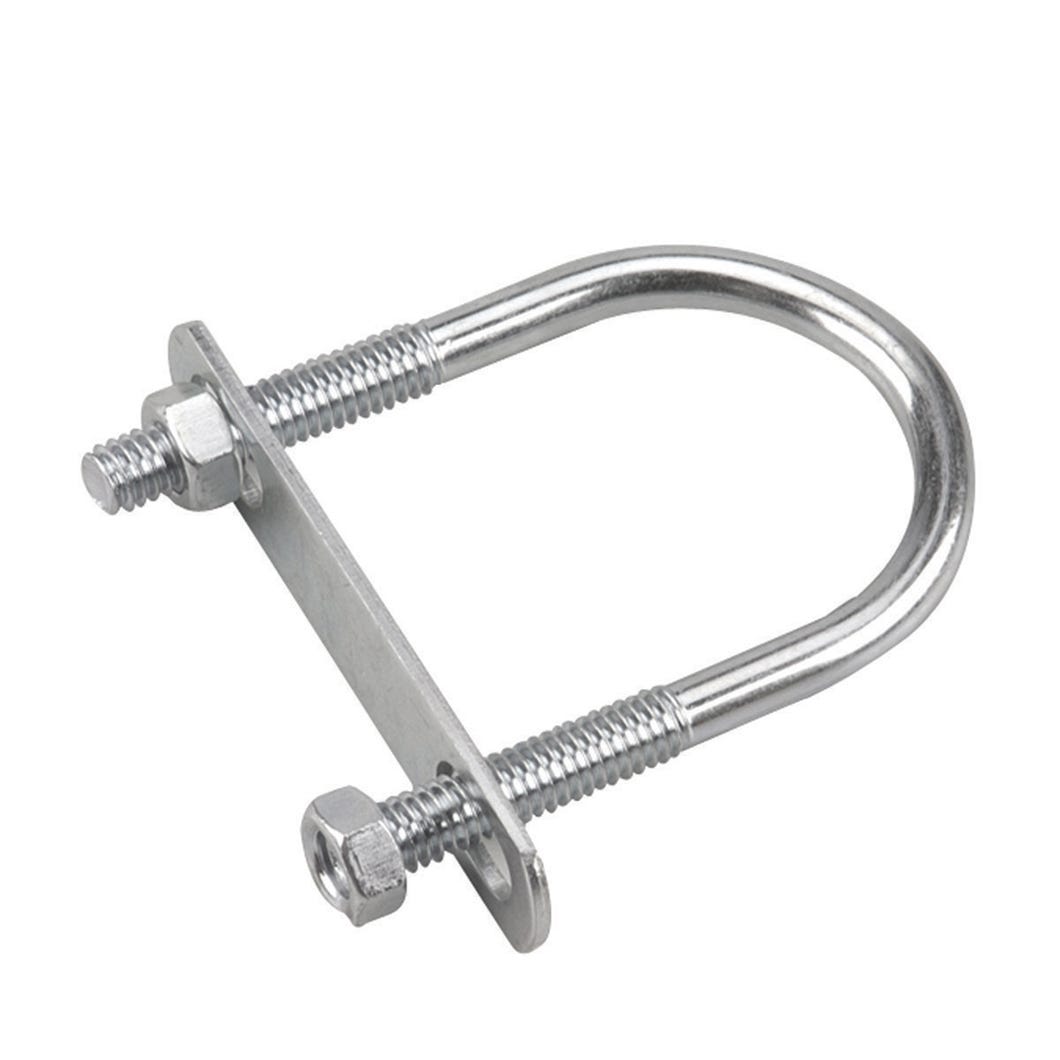 U-Bolt Plate/Hex Nut, 5/16, 3-in. X 1 1/4-in., Metal 5/16-in.