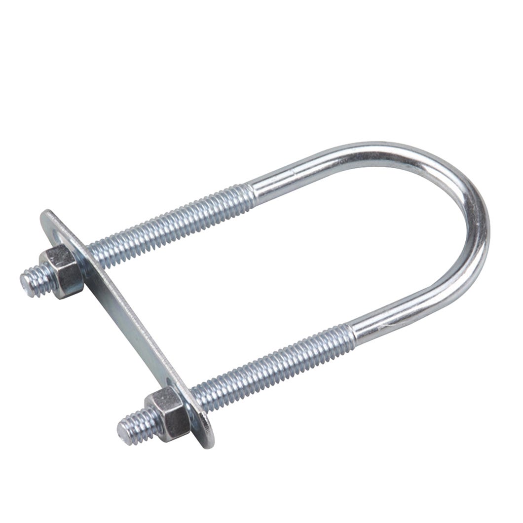 U-Bolt with Plate/Hex Nut, 5/16-in. X 4 3/16-in.