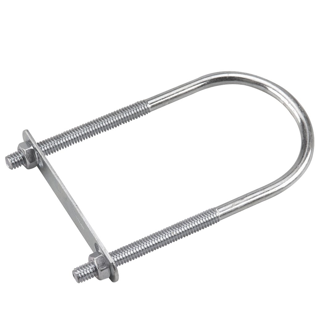 U-Bolt with Plate/Hex Nut, 5/16-in. X 5 3/16-in.