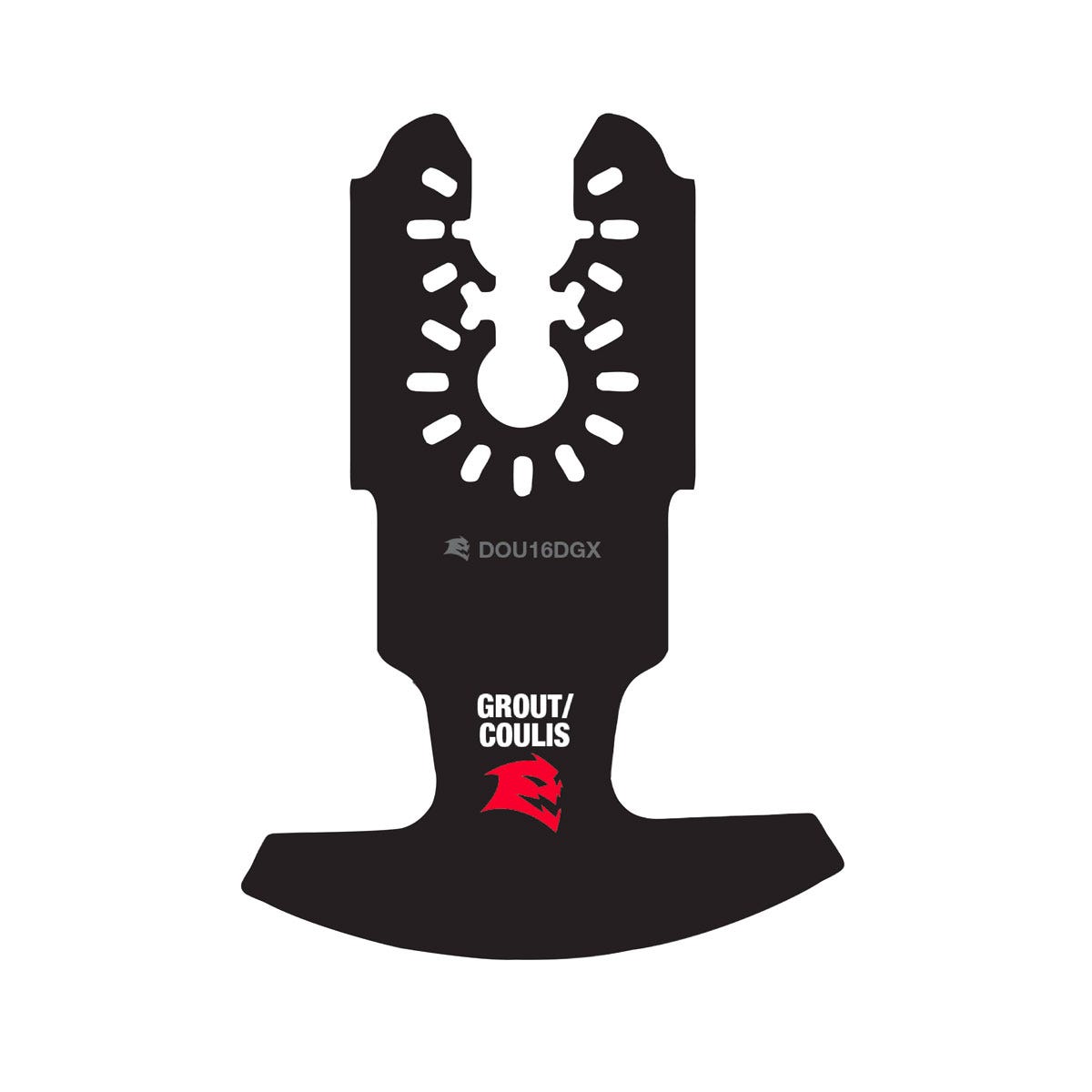 U Dia Grit Grout Putter Omt 3.75-in. X 6.5-in. X 0.5-in., Black & Red
