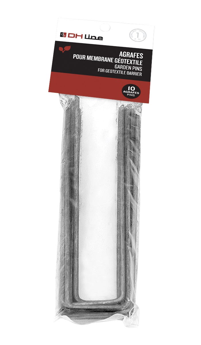 Dh Line Garden Pins for Geotextile Barrier, 10/Pack