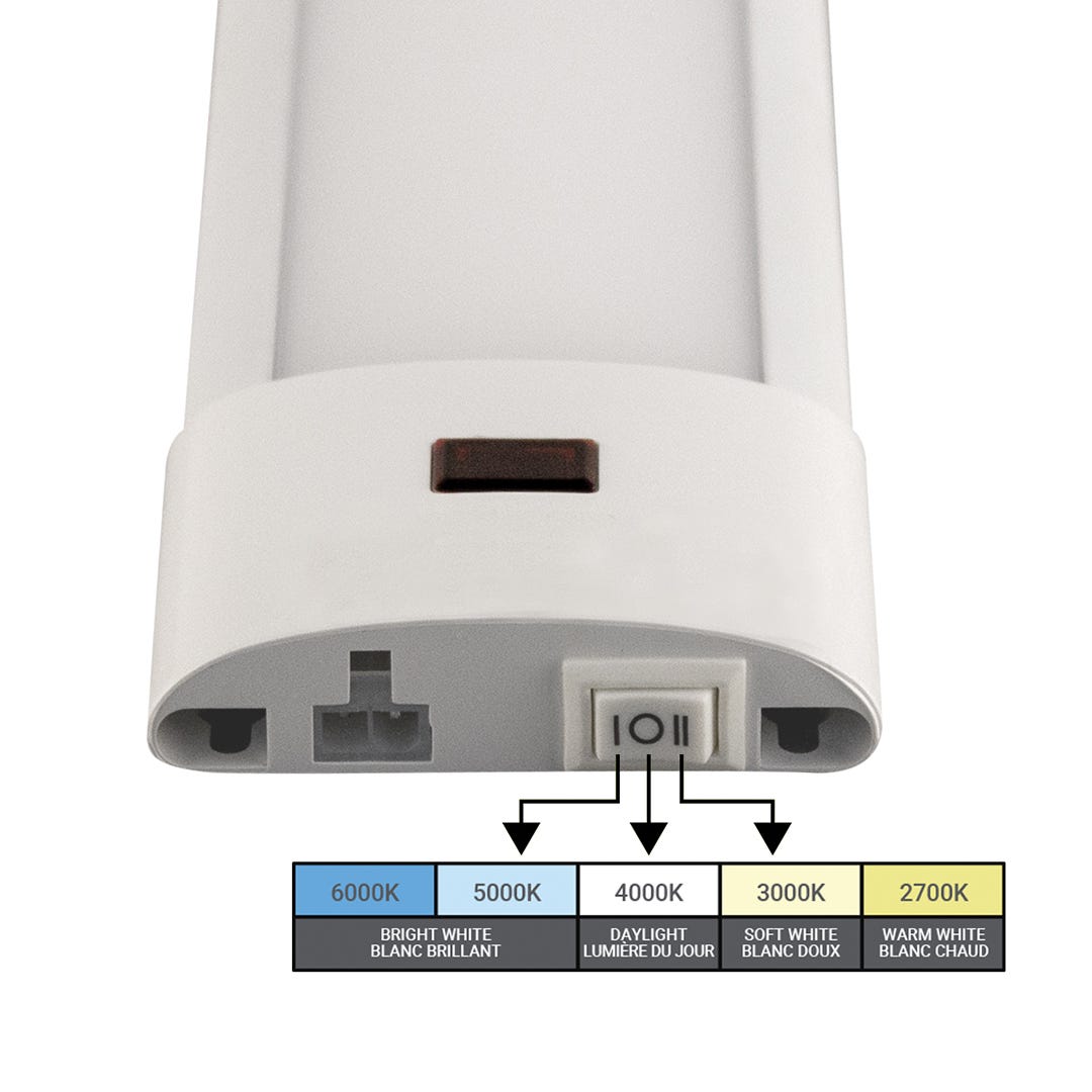 Under-cabinet integrated LED fixture with motion sensor