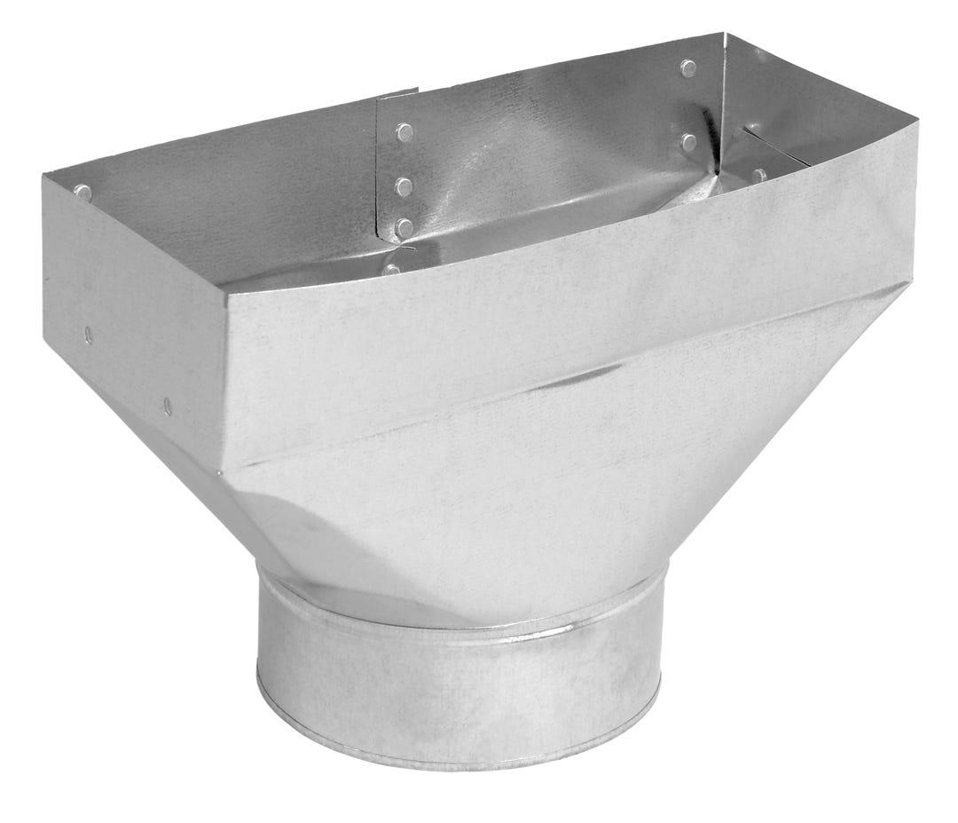 Galvanized Universal Boot Duct, 4-in. X 10-in. X 6-in.