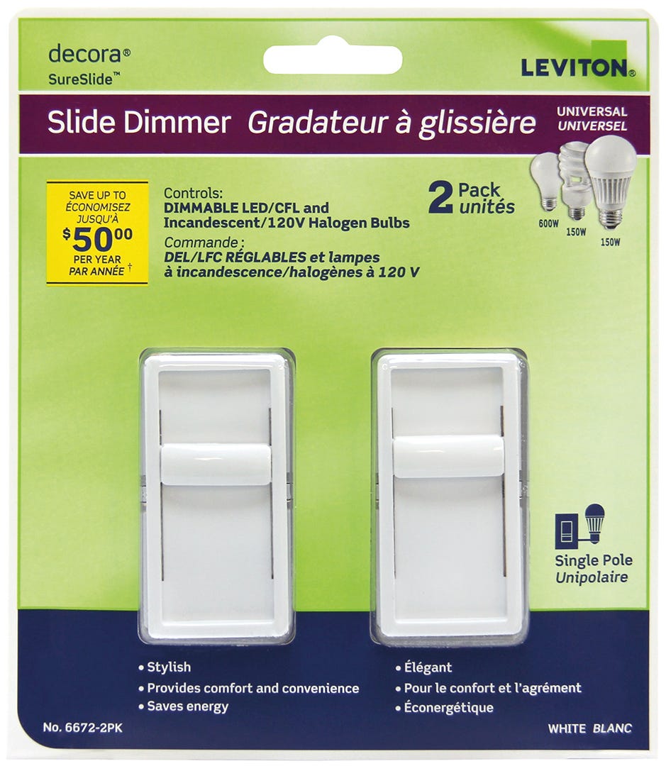 Universal slide dimmer