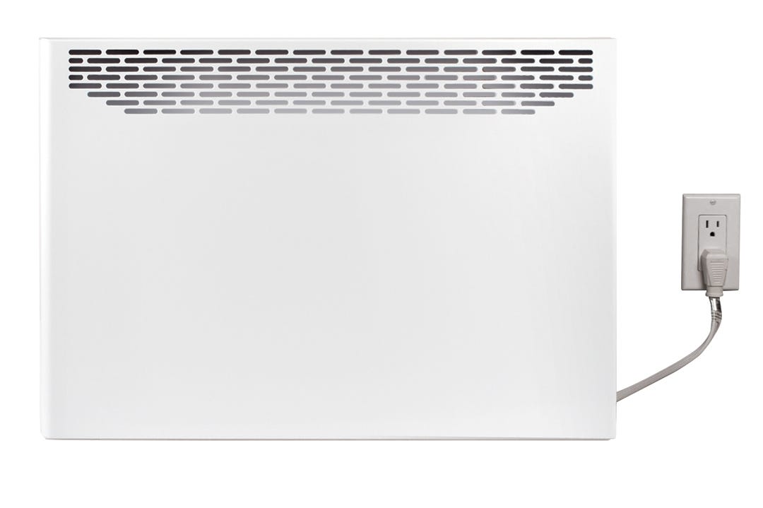 UNIWATT Convector With Built-in Thermostat, 28 5/8 in., 1500W, White