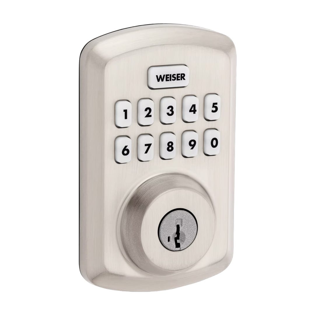 POWERBOLT 3 Electronic Lock, Satin Nickel