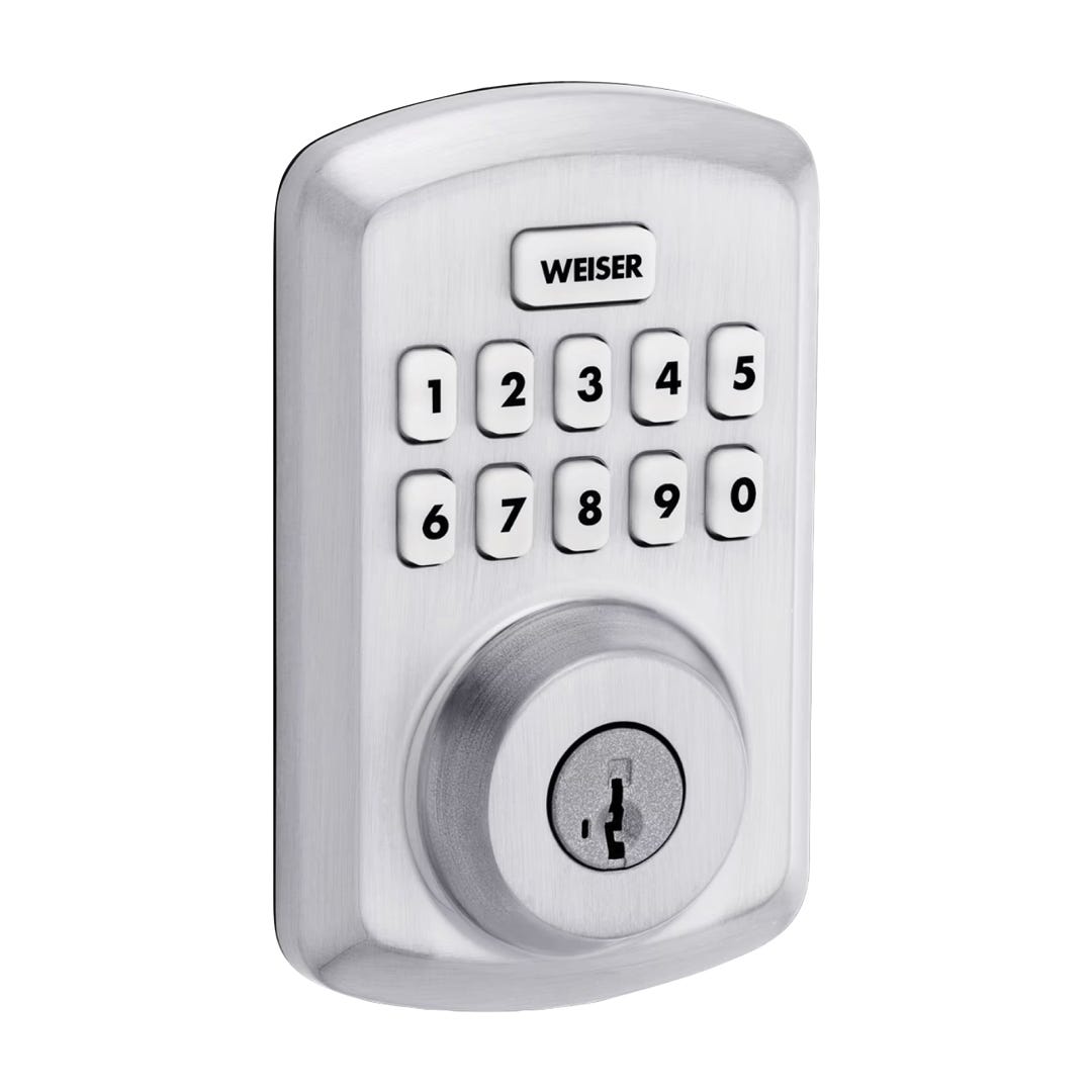 POWERBOLT 3 Electronic Lock, Satin Chrome