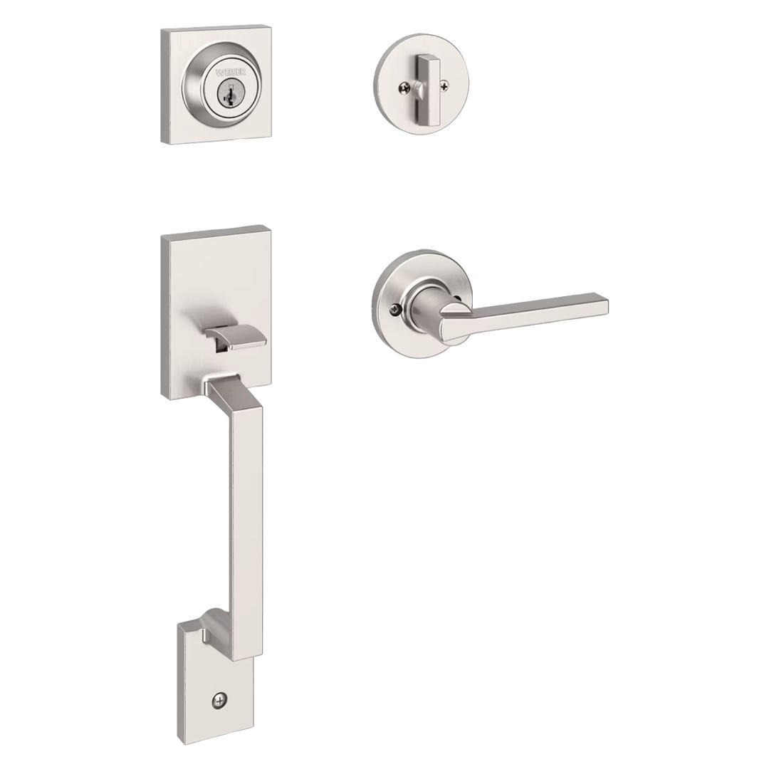 AMADOR Entry Lock, Satin Nickel