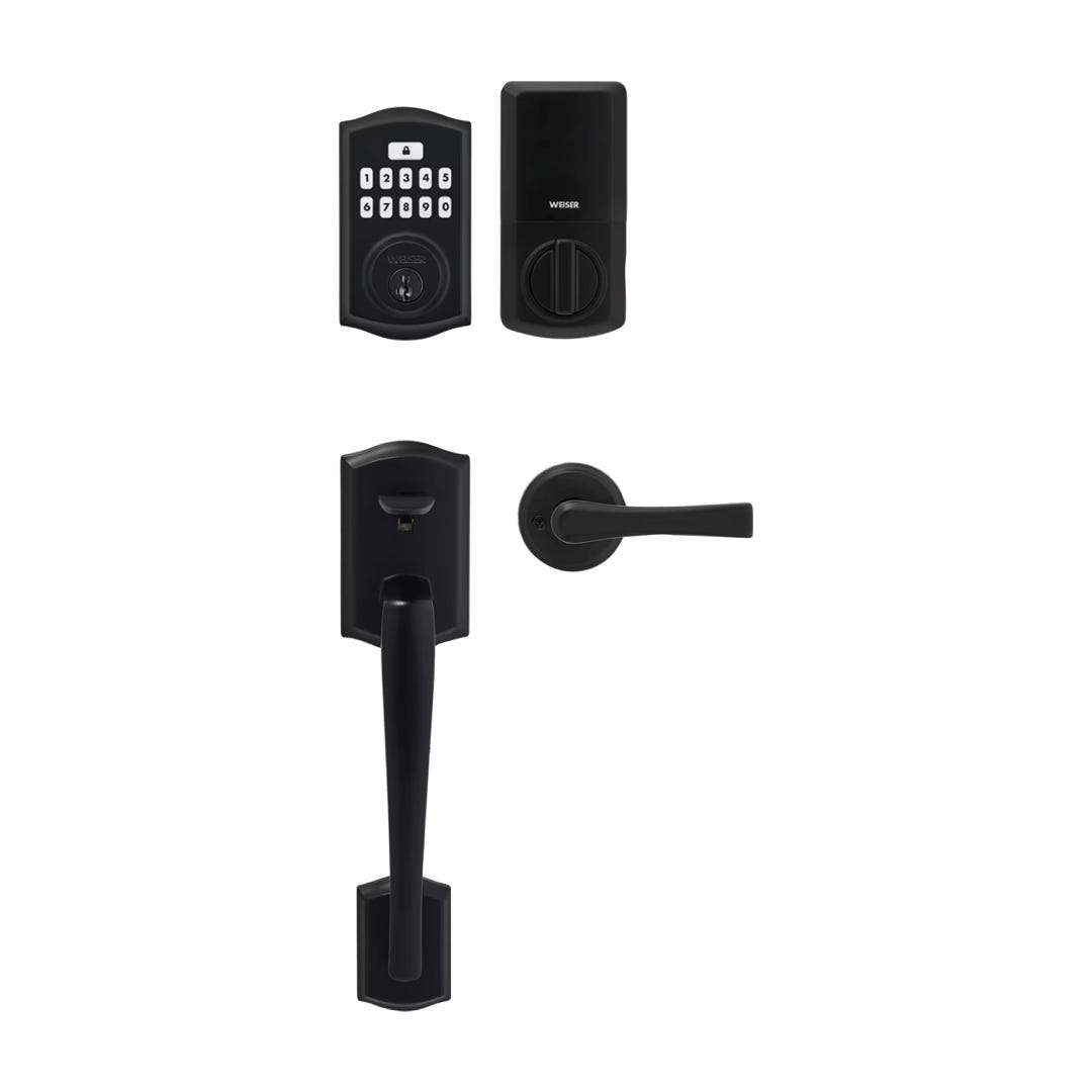 PRESCOTT Electronic Entry Lock, Matte Black