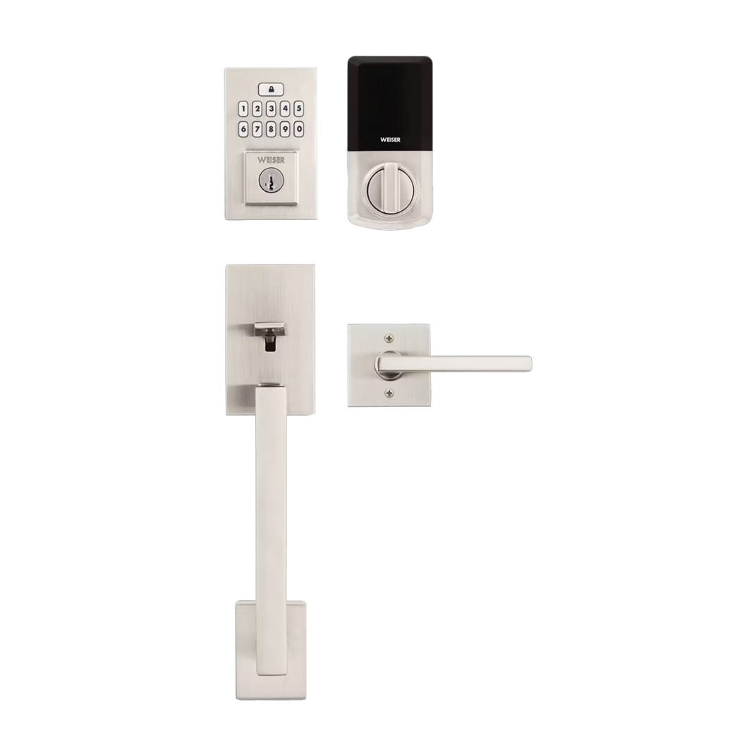 SAN CLEMENTE Electronic Entry Lock, Satin Nickel
