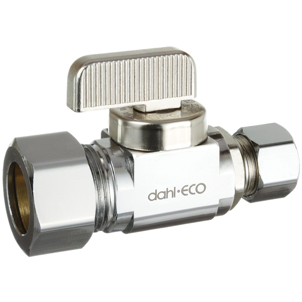 Valve supply stop - copper / straight - lead-free