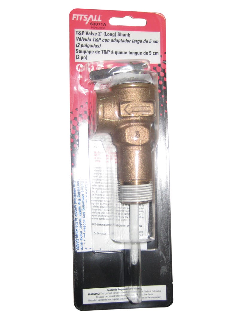 Replacement Temperature and Pressure Relief Valve