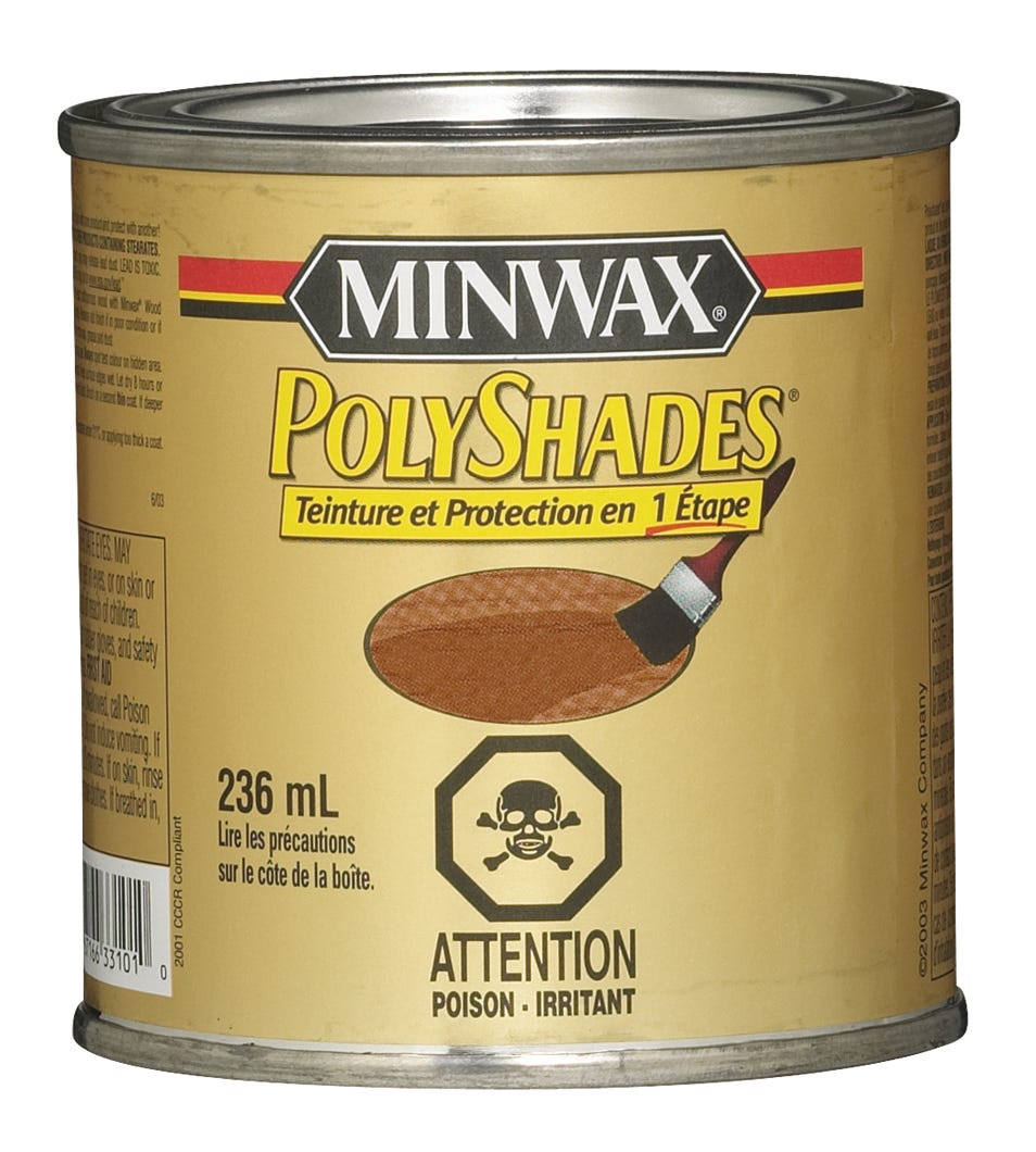 Varnish/Stain Satin Finish, Maple, 236 ml