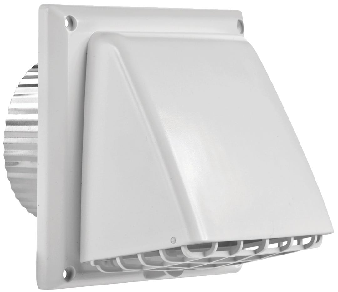 Plastic Vent Cap with Guard/Pipe - 4 in.