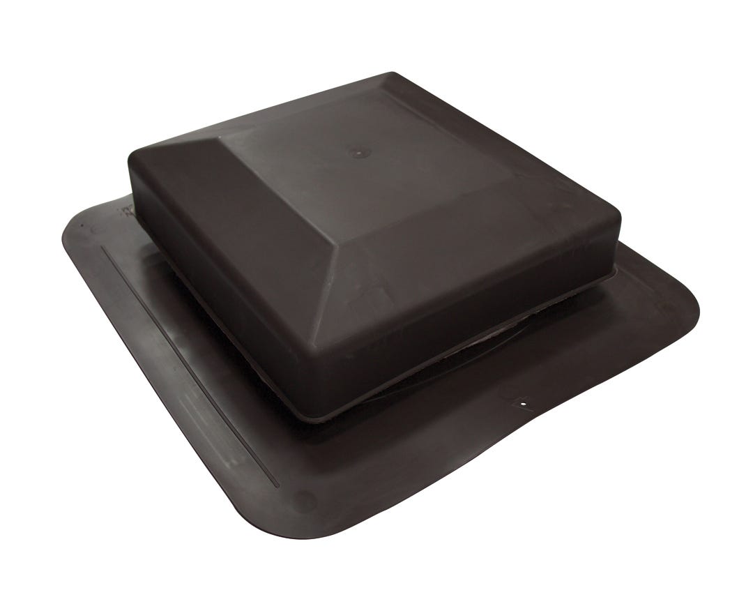 PVC Square Top Roof Vent, Brun