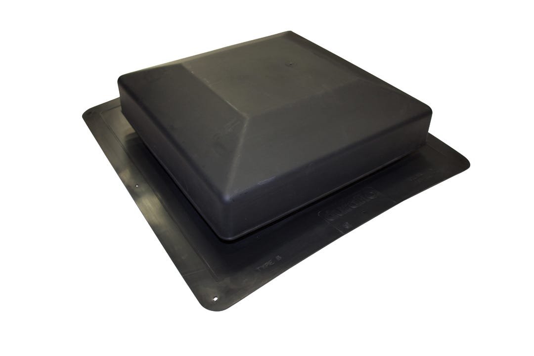PVC Square Top Roof Vent, Black