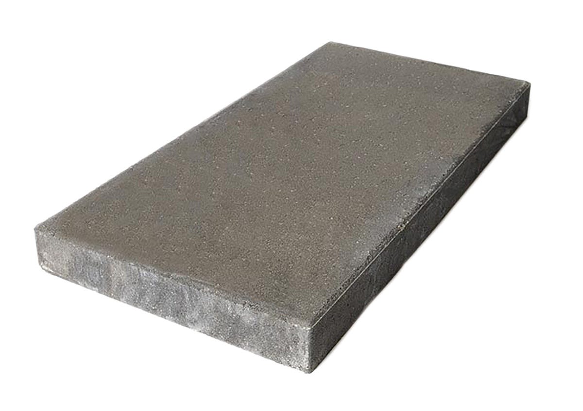 Patio Drummond Versa Patio Slab, 10-in. X 20-in., Charcoal Grey