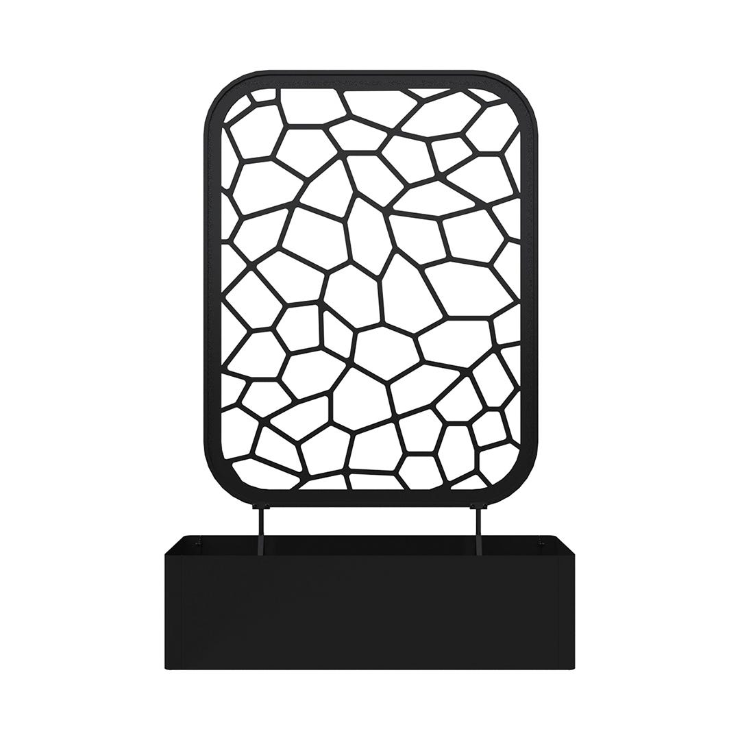 Vertical Garden Planter with Privacy Screen, Charcoal
