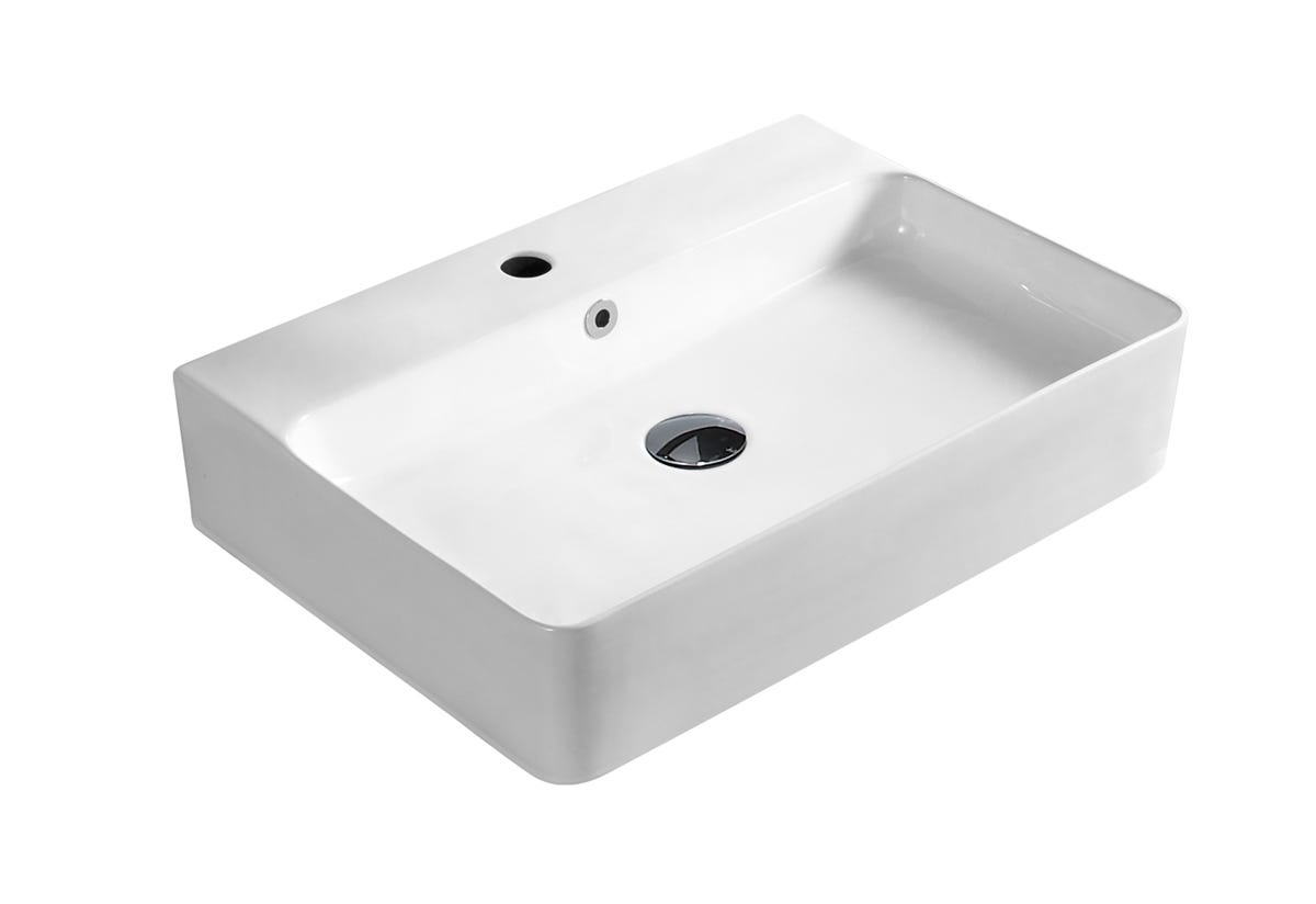 Vessel Sink, 19.7 in. x 16.5 in. x 5.12 in., White