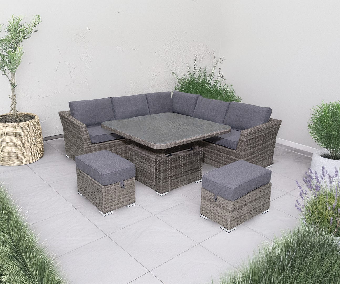 6-pcs, VICTORIA sectional dining set