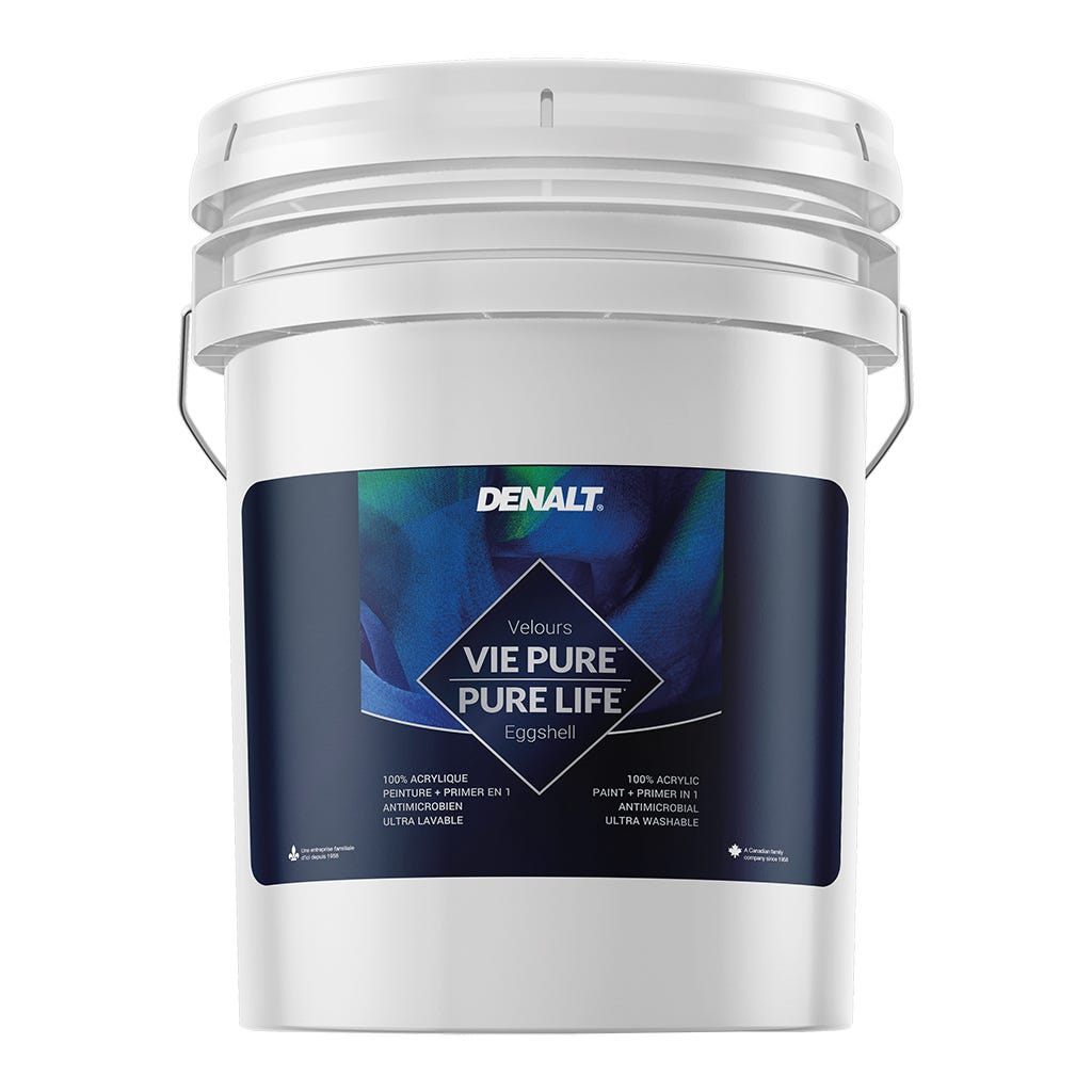 VIE PURE Interior Paint, Eggshell Finish, Natural White, Pail