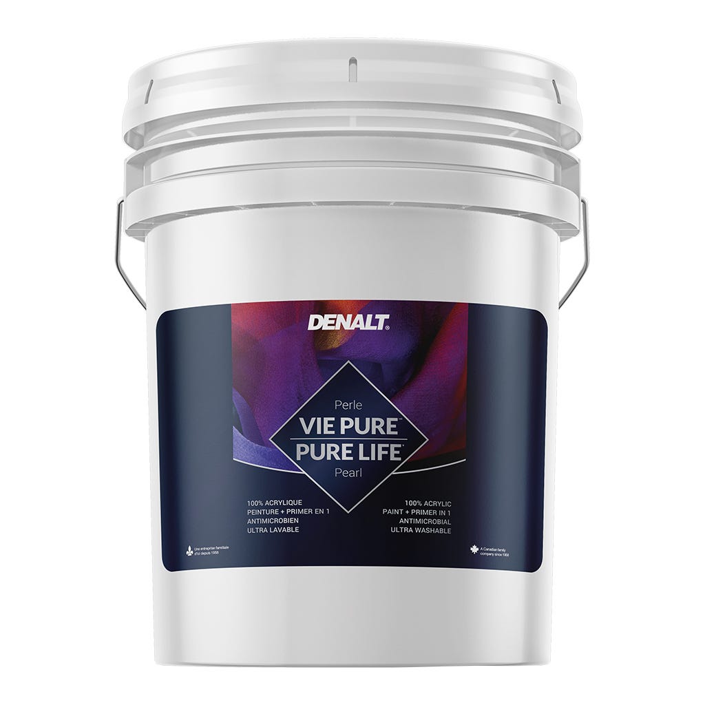 VIE PURE Interior Paint, Pearl Finish, Natural White, Pail