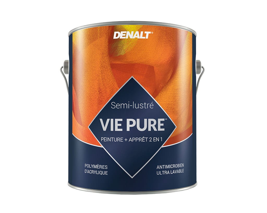 VIE PURE Interior Paint, Semi-Gloss Finish, Pure White, Gallon