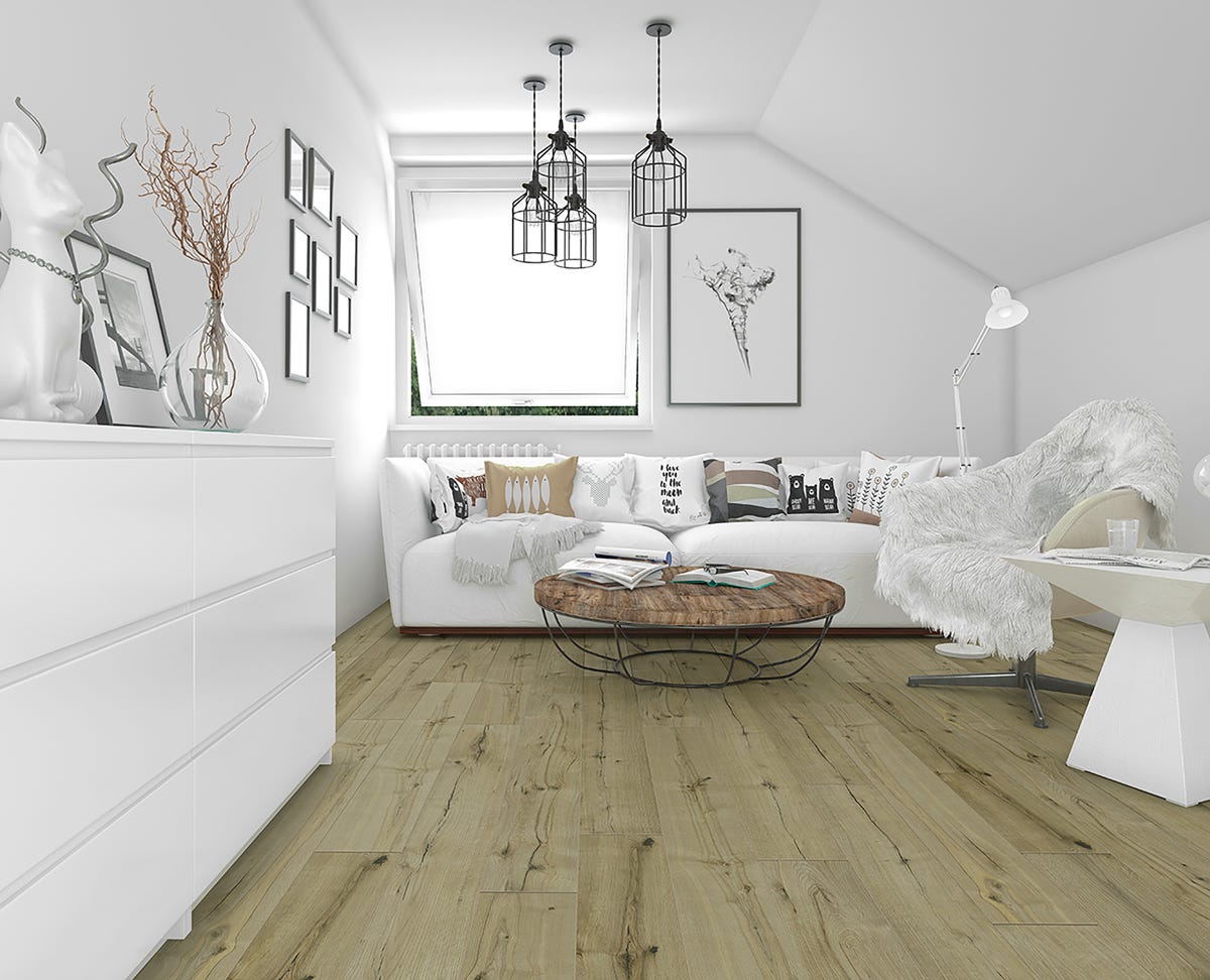 Vinyl Floor SPC, 4 mm + 1 mm, AC4, Woodwind
