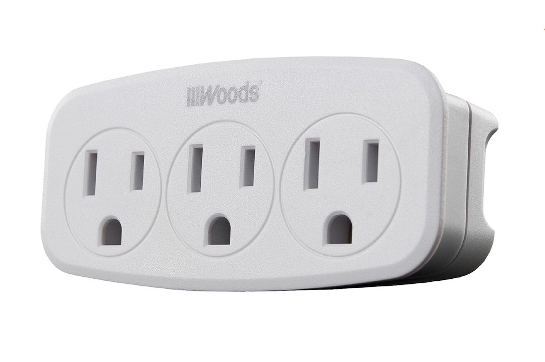Wall Adaptor 3 Outlet, Phone Cradle