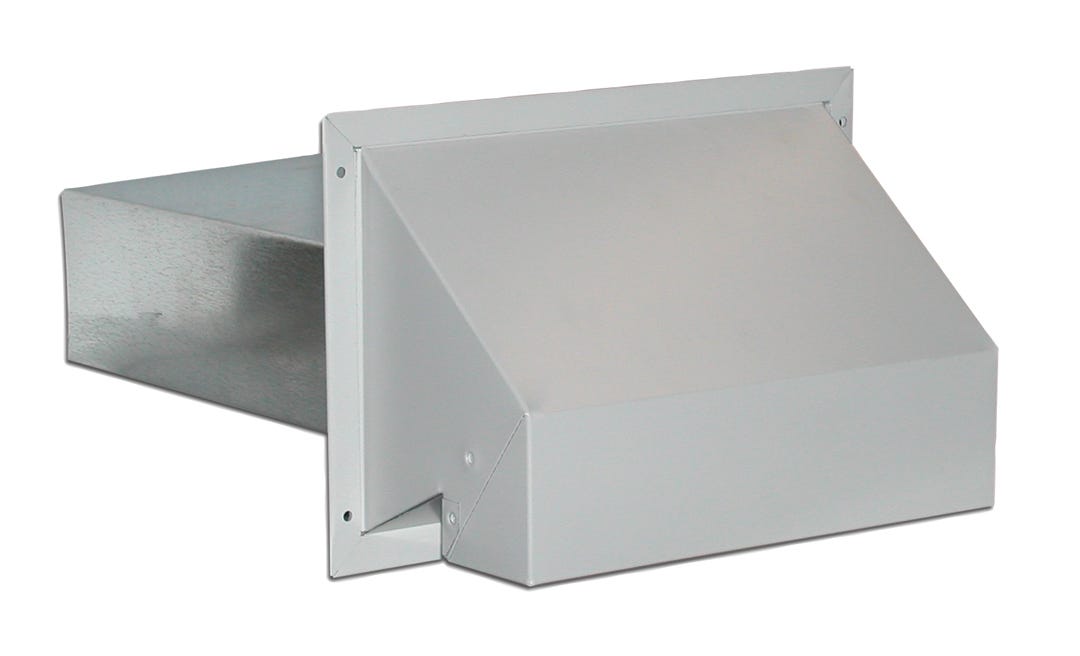 Wall Mounted Exhaust Vent, Range Hood, 3-1/4-in. X 10-in.