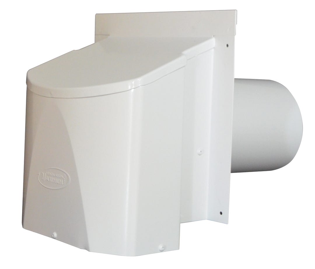 Wall Mount Exhaust Vent 5-in. dia. - 9-in. Tailpipe