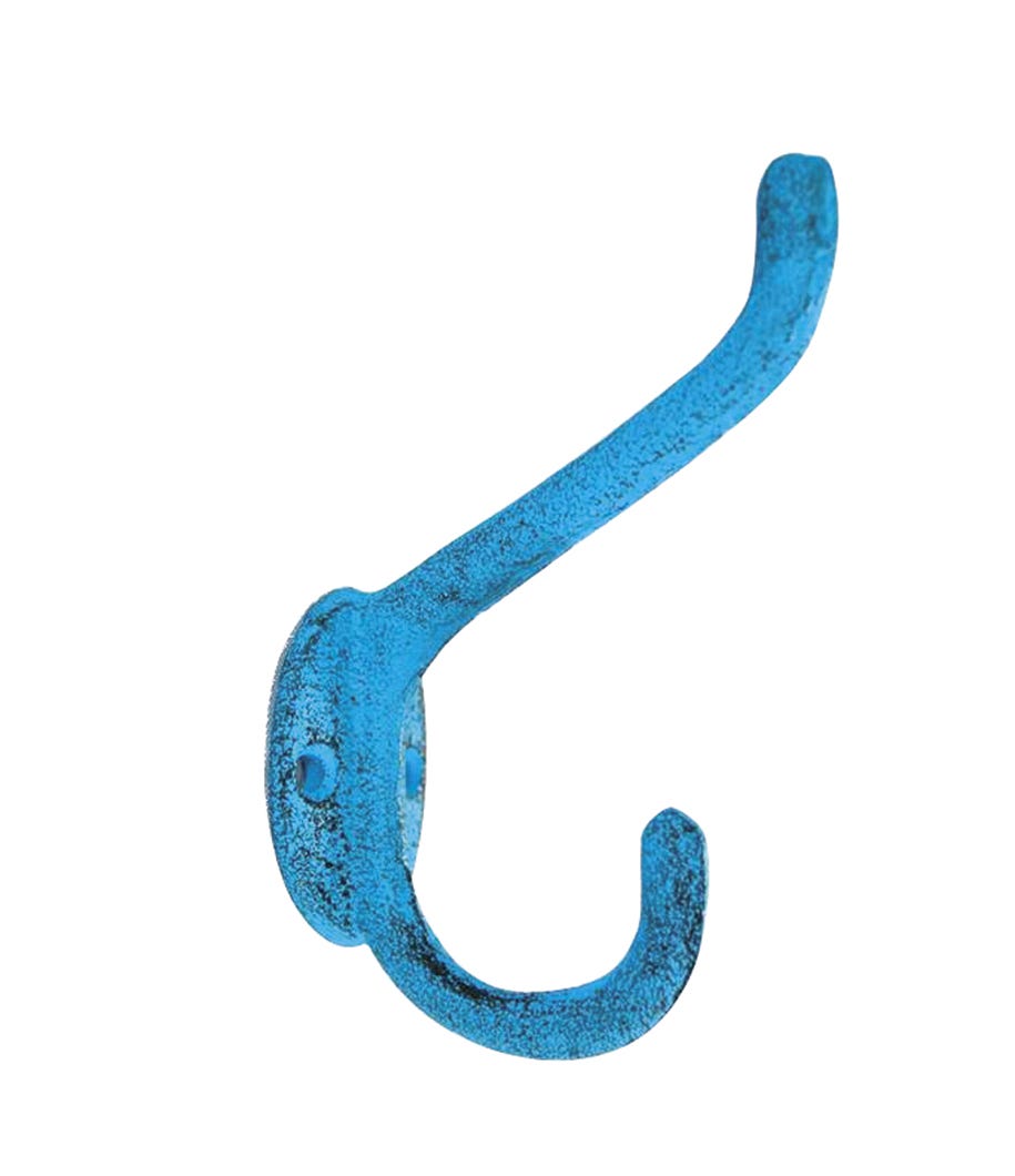 Forged Iron Wall Hook, 13 Cm, Blue