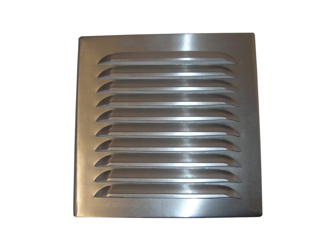 Single Aluminum Louvered Vent, 12-in. X 24-in.