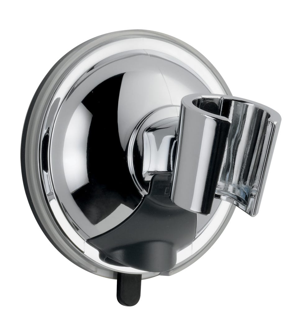 Wall Mounted Suction Cup Shower Bracket, Chrome