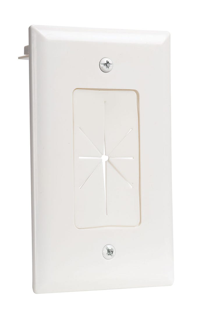 Wall plate pass through